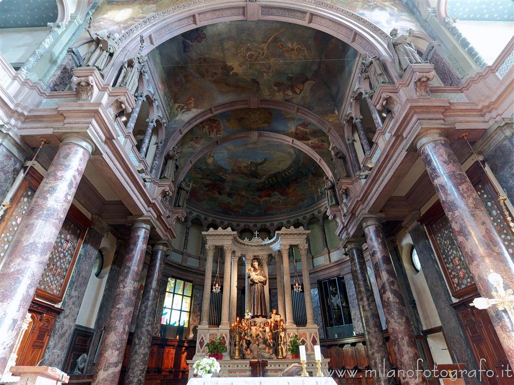 Milan (Italy) - Presbytery and apse of the Sanctuary of Sant'Antonio da Padova